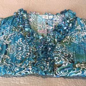 Pretty Summer Shirt by Cato Fasions 22/24W Plus SZ